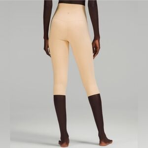 Lululemon Align HR Crop 17" Prosecco PSCO Beige Leggings Pant Women's Size 10